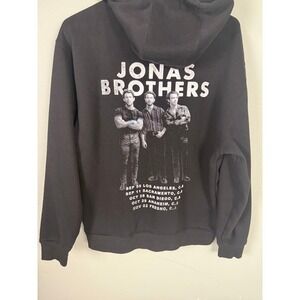 Jonas Brothers "Five Albums. One Night." The Tour Hoodie Black Graphic Concert M